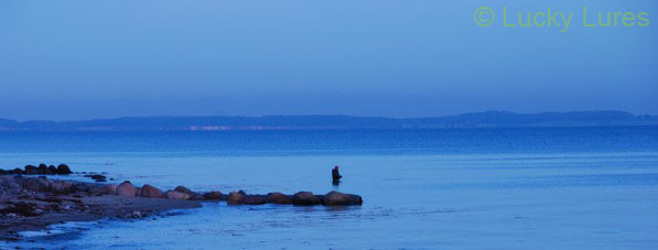 Abendstimmung beim Meerforellenangeln.