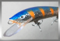 Preview: Nils Master INVINCIBLE Floating Wobbler, Größe: 15 cm, Farbe: 190 blau/glitter/rotgestreift, Gewicht: 30 Gramm