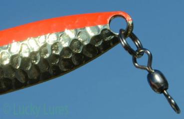 Preview: CROC Blinker, Gewicht: 10 Gramm, Farbe: Messing Fire Stripe von Gibbs Delta