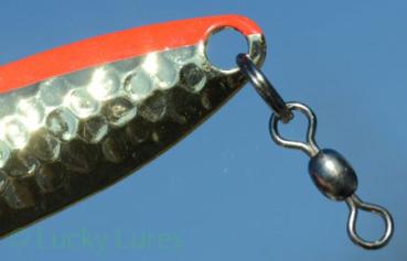 Preview: CROC Blinker, Gewicht: 14 Gramm, Farbe: Messing Fire Stripe von Gibbs Delta