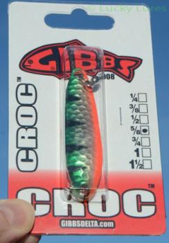 Preview: CROC Blinker, Gewicht: 18 Gramm, Farbe: Messing Metallic Perch von Gibbs Delta