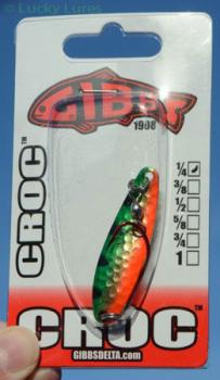 CROC Blinker, Gewicht: 7 Gramm, Farbe: Messing Metallic Perch von Gibbs Delta