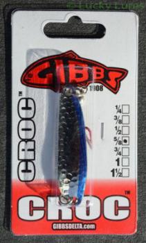 CROC Blinker, Gewicht: 18 Gramm, Farbe: Chrome Blue Stripe von Gibbs Delta