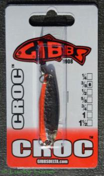 CROC Blinker, Gewicht: 10 Gramm, Farbe: Nickel Fire Stripe von Gibbs Delta