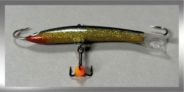Balance Jig Hopeakala, Farbe: Purple Yellow Glitter 314G, 15 Gramm, Länge: 6,5 cm von The Finnish Lure Company (Jarmo Rapala)
