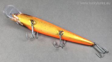 Nils Master INVINCIBLE Floating Wobbler, Größe: 15 cm, Farbe: 274 Black Head Orange Copper Gold, Gewicht: 30 Gramm