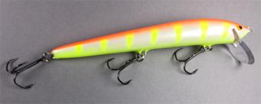 NILS MASTER INVINCIBLE SHALLOW Wobbler schwimmend, 15 cm, Farbe: 070 orange/weiß/gelb, Gewicht: 20 Gramm
