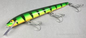 Preview: Nils Master Invincible 18 cm Floating Wobbler, Farbe: Sonderfarbe 160 Green Tiger, Gewicht: 40 Gramm