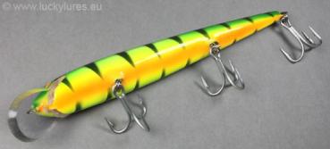 Preview: Nils Master Invincible 18 cm Floating Wobbler, Farbe: Sonderfarbe 160 Green Tiger, Gewicht: 40 Gramm