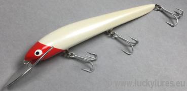 Nils Master INVINCIBLE DEEP RUNNER Metal Lip Wobbler, Größe: 15 cm, Farbe: 031 Red Head, Gewicht: 35 Gramm, schwimmend mit langsamen Auftrieb