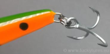 Nils Master INVINCIBLE Floating Wobbler, Größe: 15 cm, Farbe: 032 grün/orange/rot/gepunktet, Gewicht: 30 Gramm