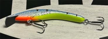Preview: Turus Ukko Original Wobbler schwimmend, Länge: 12 cm, Farbe: Blue Perch 022 UV