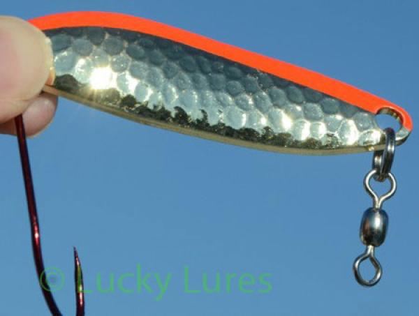 CROC Blinker, Gewicht: 18 Gramm, Farbe: Messing Fire Stripe von Gibbs Delta