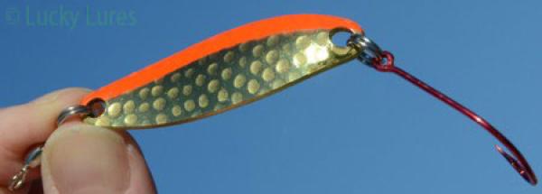 CROC Blinker, Gewicht: 7 Gramm, Farbe: Messing Fire Stripe von Gibbs Delta