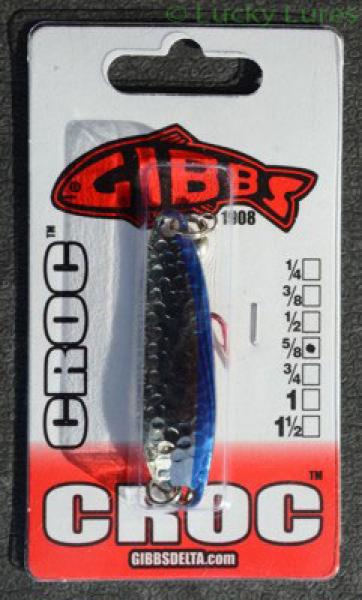 CROC Blinker, Gewicht: 18 Gramm, Farbe: Chrome Blue Stripe von Gibbs Delta