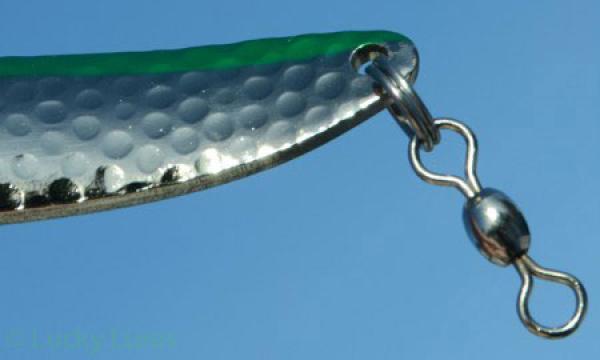 CROC Blinker, Gewicht: 18 Gramm, Farbe: Chrome Green Stripe von Gibbs Delta