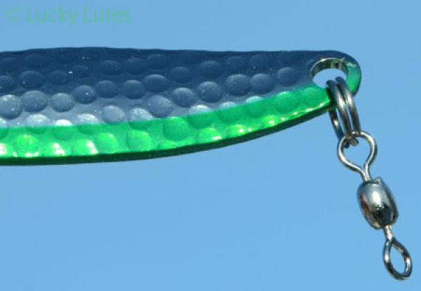 CROC Blinker, Gewicht: 7 Gramm, Farbe: Chrome Green Stripe von Gibbs Delta