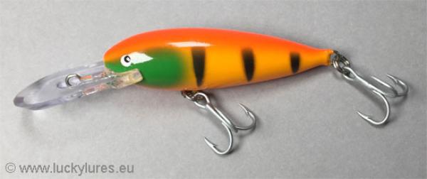 Nils Master HAKA DEEP DIVING 7cm Wobbler, Gewicht: 8 g, Farbe: 189 Orange Perch