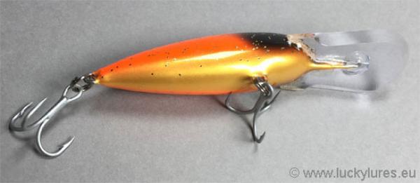 Nils Master HAKA DEEP DIVING 7cm Wobbler, Gewicht: 8 g, Farbe: 274 Black Head Orange Copper Gold