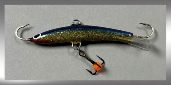 Balance Jig Hopeakala, Farbe: Purple Yellow Glitter 314G, 15 Gramm, Länge: 6,5 cm von The Finnish Lure Company (Jarmo Rapala)