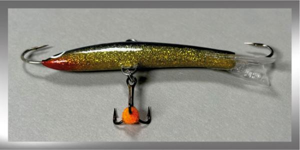 Balance Jig Hopeakala, Farbe: Purple Yellow Glitter 314G, 15 Gramm, Länge: 6,5 cm von The Finnish Lure Company (Jarmo Rapala)
