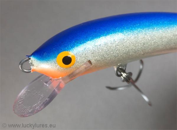 Nils Master Invincible 12 cm Floating Wobbler, Farbe: blau/weiß/glitter 046, Gewicht: 24 Gramm