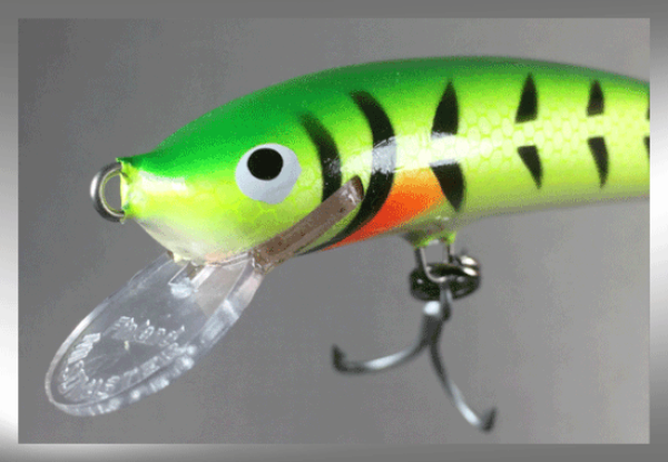 Nils Master INVINCIBLE Floating Wobbler, Größe: 12 cm, Farbe: 088 Green White Fishbones, Gewicht: 24 Gramm