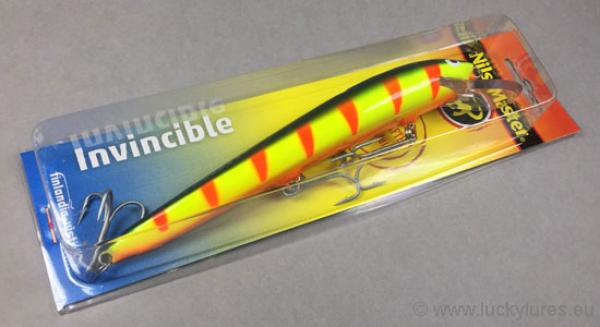 Nils Master INVINCIBLE Floating Wobbler, Größe: 15 cm, Farbe: 090 Petrol Tiger Red Stripes, Gewicht: 30 Gramm