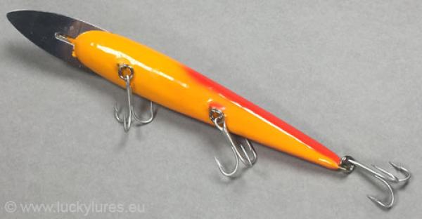 Nils Master INVINCIBLE DEEP RUNNER Metal Lip Wobbler, Größe: 15 cm, Farbe: 052 Black-Head Rainbow, Gewicht: 35 Gramm, schwimmend mit langsamen Auftrieb