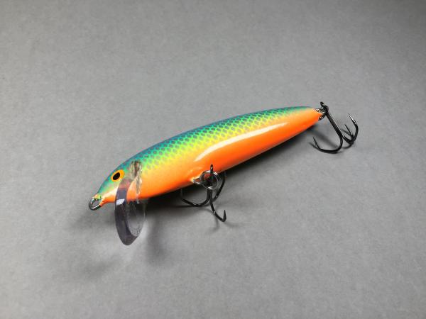 NILS MASTER Jumbo Shallow Wobbler schwimmend, Länge: 12 cm, Farbe: 015 Prey Fish Orange, Gewicht: 27 Gramm