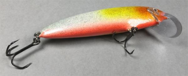 NILS MASTER Jumbo Shallow Wobbler schwimmend, Länge: 12 cm, Farbe: 226 Rainbow Fish Glitter, Gewicht: 27 Gramm