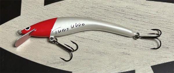 Turus Ukko Original Wobbler, Länge: 12 cm, Farbe: Red Head 155, mit roter Tauschaufel