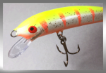 Nils Master INVINCIBLE Floating Wobbler Pro-UV-Serie, Größe: 12 cm, Farbe: 412 UV Yellow Ghost, Gewicht: 24 Gramm