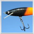 Turus Ukko Original Wobbler (reduziert - leichte Lackfehler + ohne Turus Ukko Schriftzug), Länge: 20 cm, Farbe: Black Head Orange von Suomen Uistin The Finnish Lure Company (Jarmo Rapala)